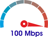 100 Mbps'ye kadar