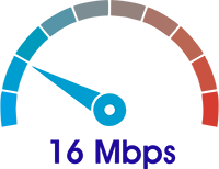 16 Mbps'ye kadar